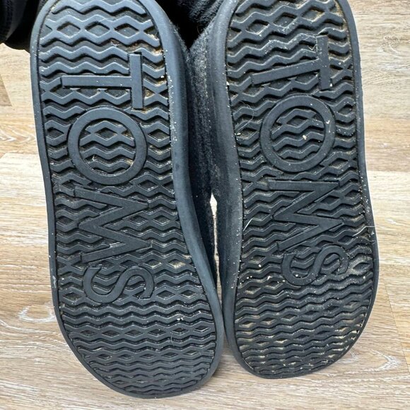 Toms Ezra Gray Fabric Slippers Women's Size 7 - Picture 4 of 6
